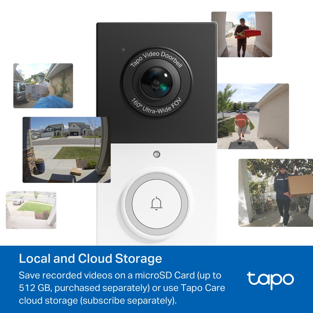 Tapo TP-Link Smart Video Doorbell Camera Wireless 2K | TAPOD210