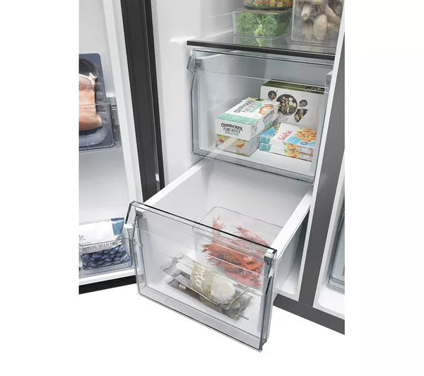 HAIER Series 5  American Style Fridge Freezer Stainless Steel | HSW59F18DIMM