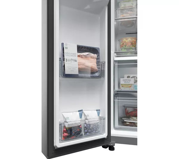 HAIER Series 5  American Style Fridge Freezer Stainless Steel | HSW59F18DIMM