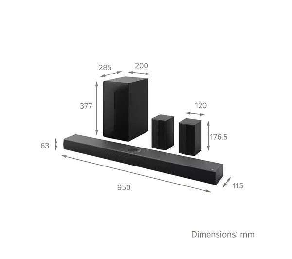 LG 5.1.1 Wireless Sound Bar with Dolby Atmos | US70TRAGBRLLK