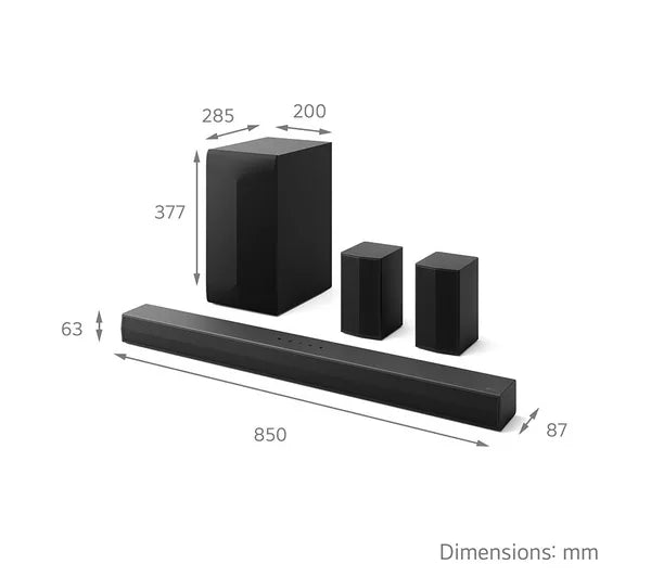 LG 5.1 Wireless Sound Bar | US60TRAGBRLLK