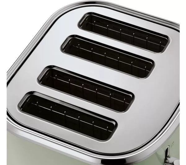 Russell Hobbs Stylevia 4 Slice Toaster Sage Green | 26294