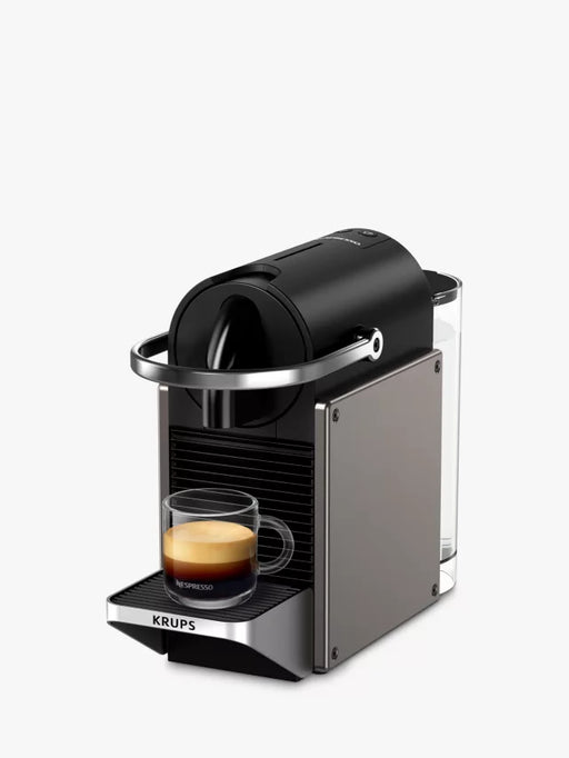 Nespresso Krups Pixie Coffee Machine Titanium | XN306T40