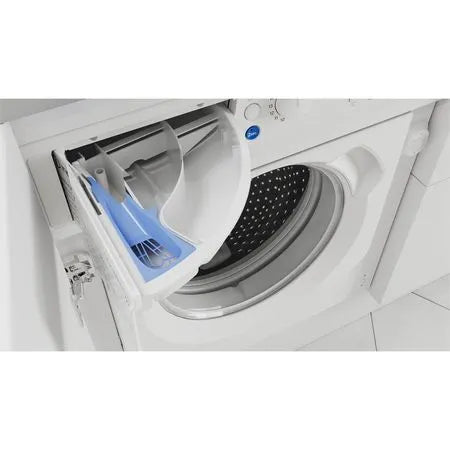 Indesit Push & Go 8kg & 6kg Integrated Washer Dryer | BIWDIL861485UK