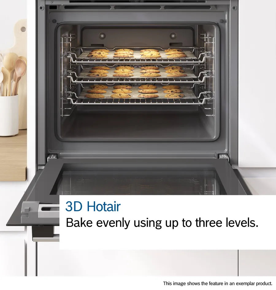 Bosch Series 4 60cm Built-in Oven With Steam Function Stainless Steel | HQA534BS3B