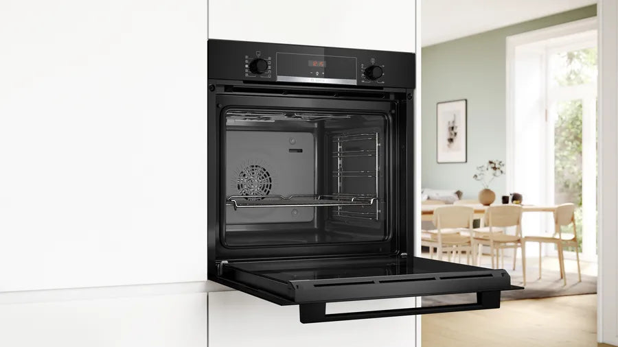 Bosch Series 4 60cm Built-in Oven With Steam Function Black | HQA534BB3B