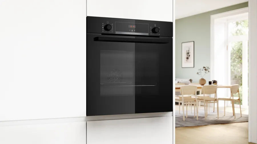 Bosch Series 4 60cm Built-in Oven With Steam Function Black | HQA534BB3B