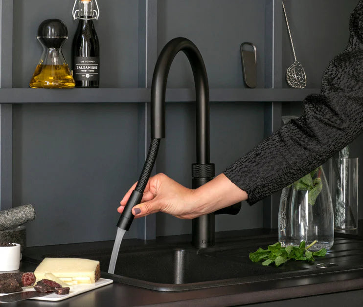 Quooker Flex 3-in-1 Boiling Water Tap Black| 3XBLK