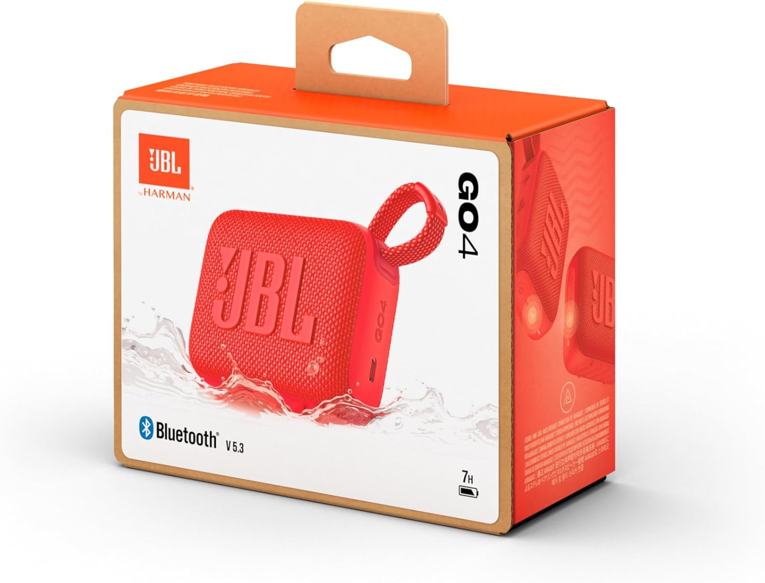 JBL Go 4 Portable Wireless Bluetooth Speaker Red | JBLGO4RED