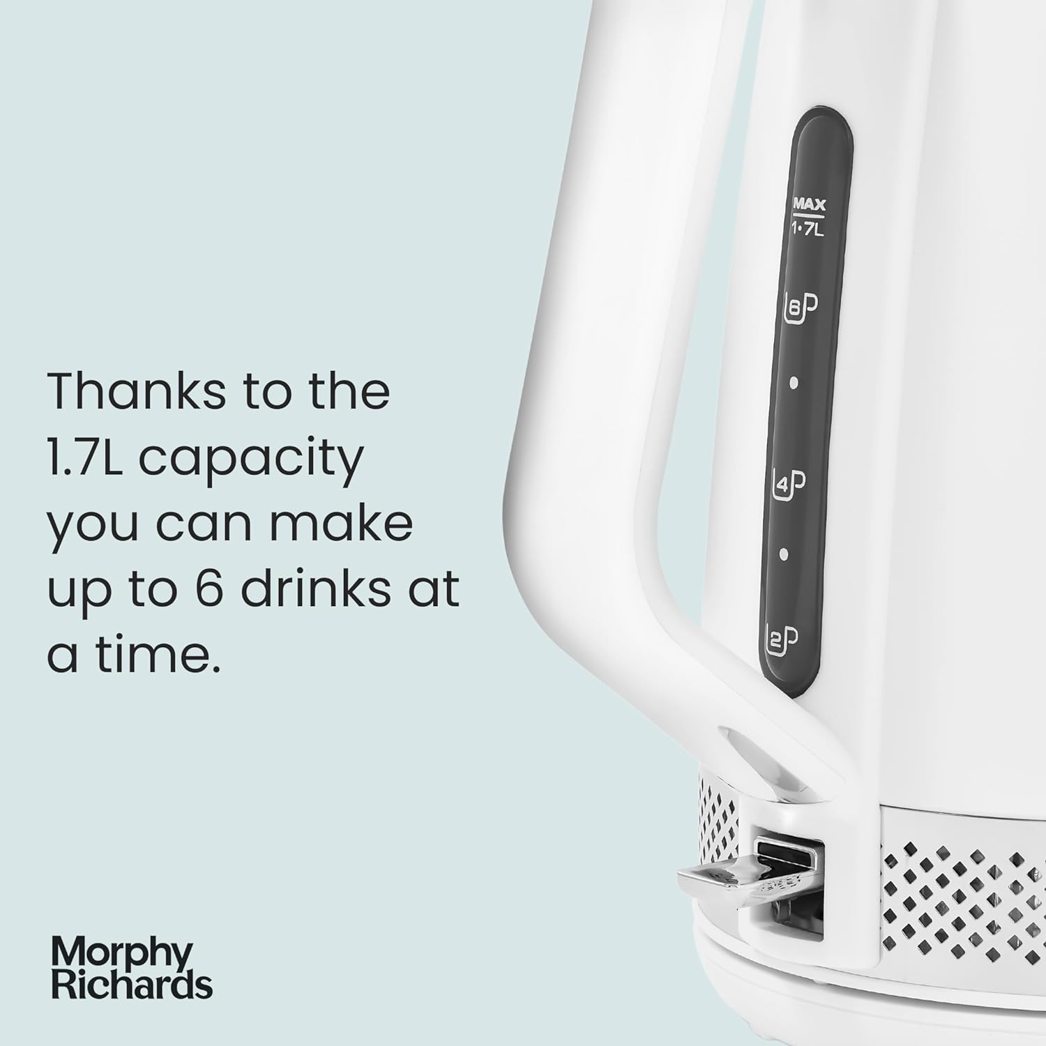 Morphy Richards Illumination Kettle 1.7L LED Light Matt White | 108021