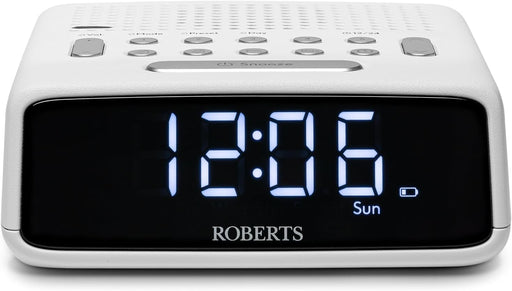 Roberts FM Alarm Clock Radio In White | ORTUSFMW