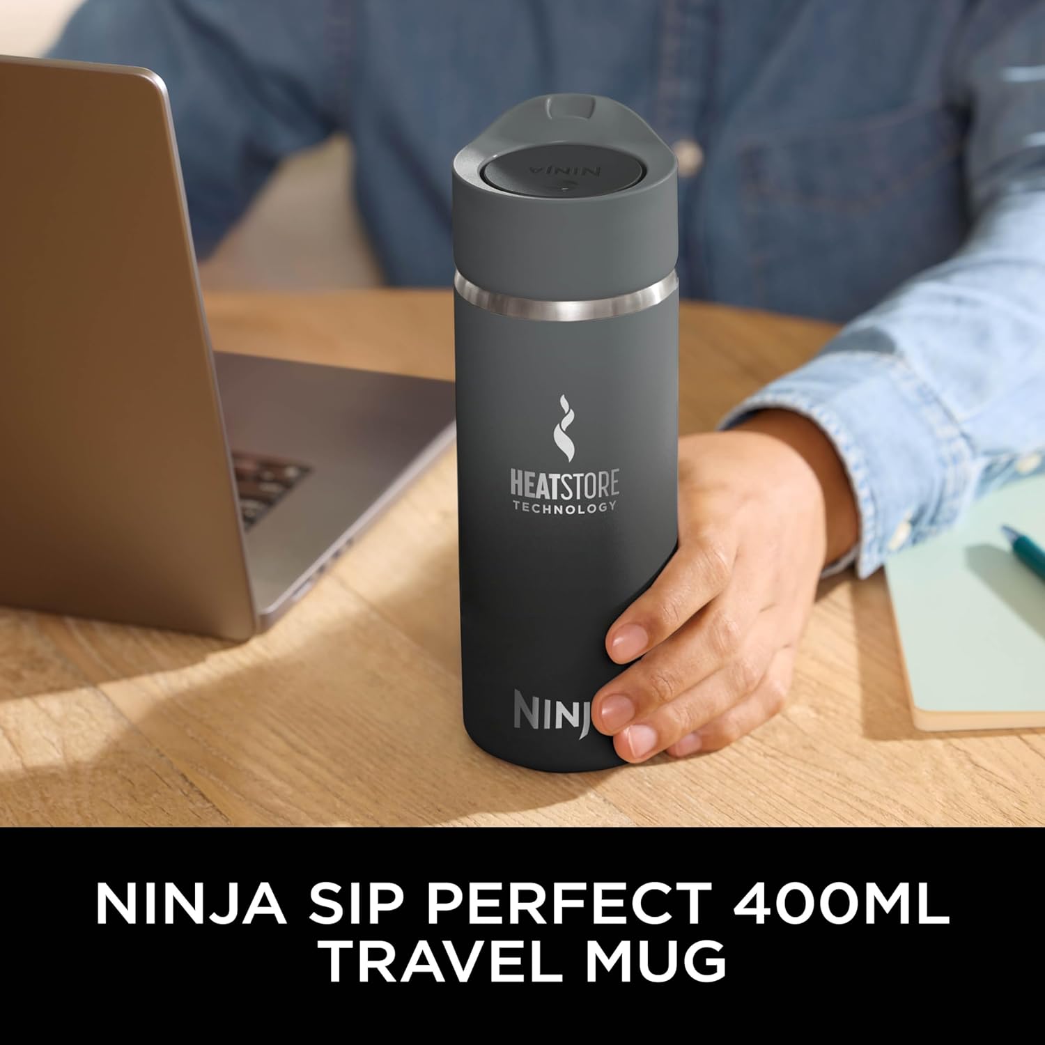 Ninja 400 ml Sip Perfect Travel Mug Black | DW1603EUUKBK