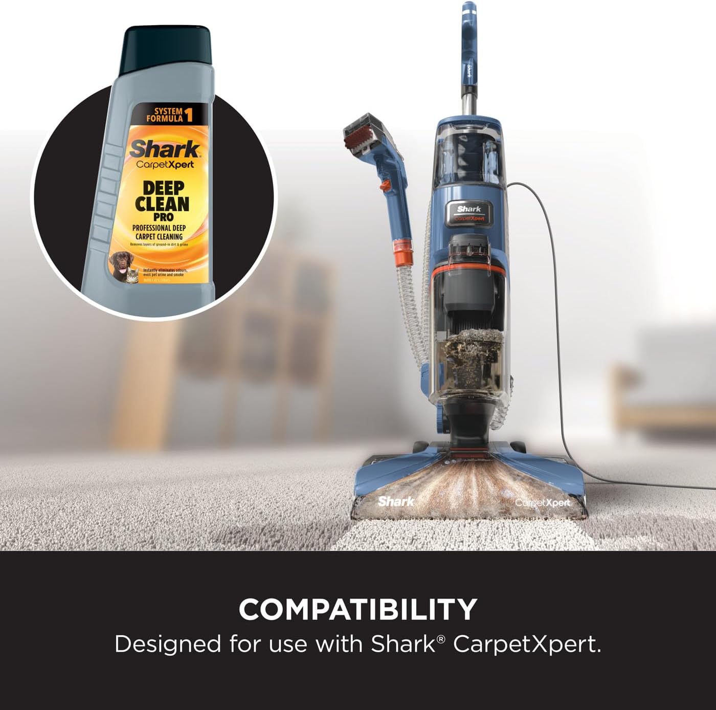 Shark CarpetXpert Deep Clean Pro Formula Carpet Cleaner 1.42 Litre | XSKCHMLEX48UK