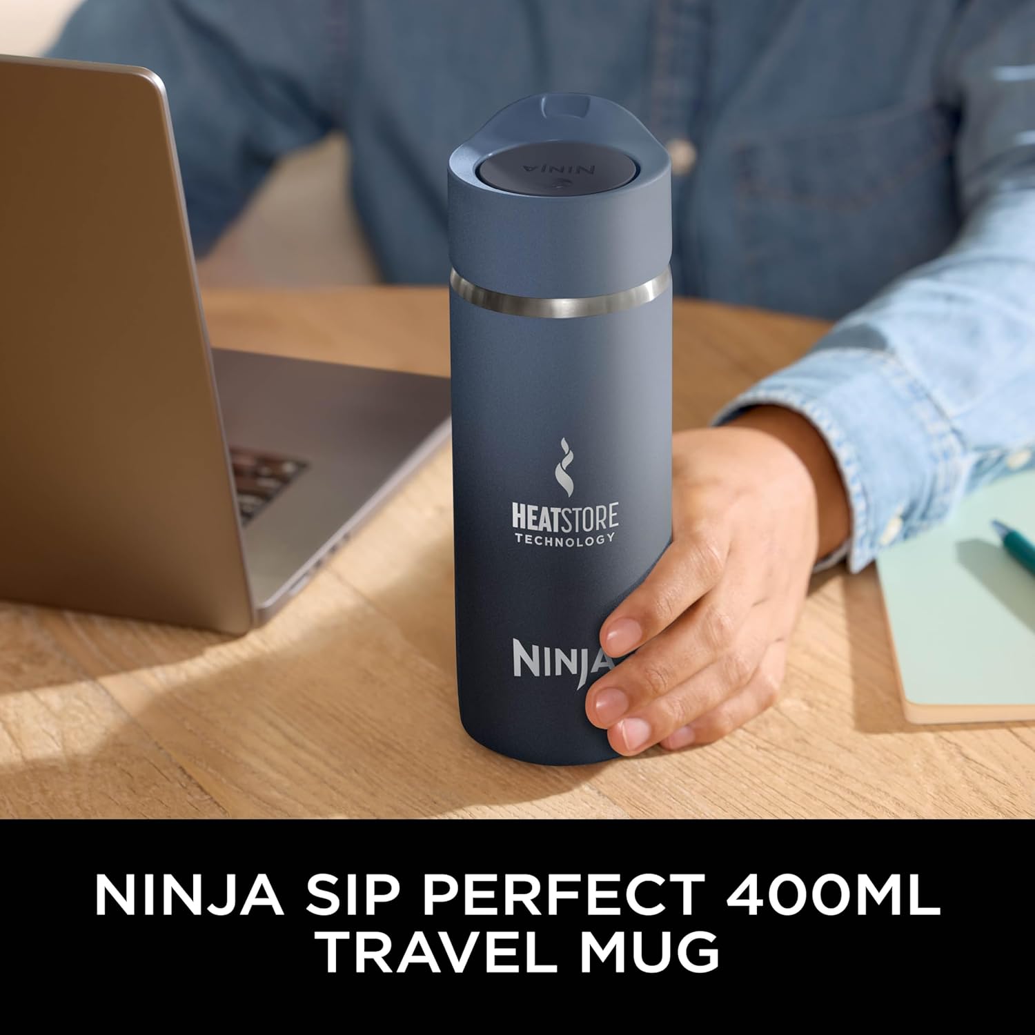 Ninja 400 ml Sip Perfect Travel Mug Blue | DW1603EUUKNV