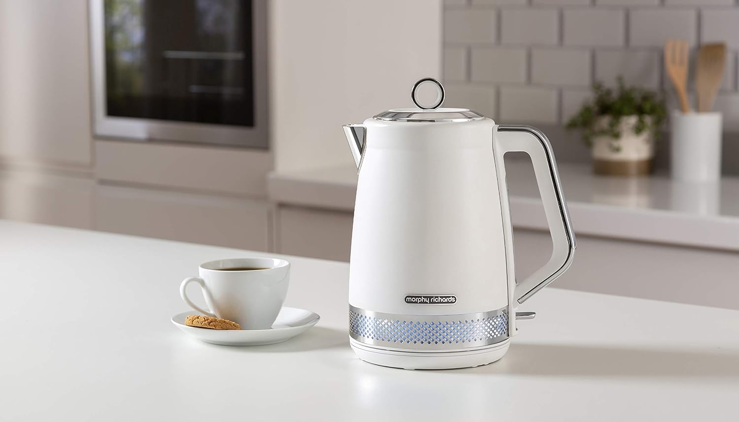 Morphy Richards Illumination Kettle 1.7L LED Light Matt White | 108021