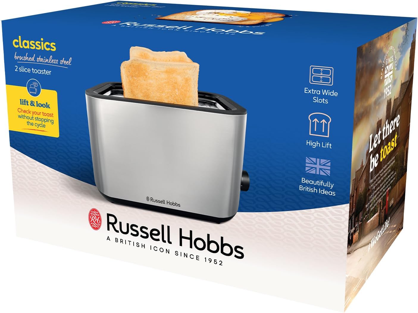 Russell Hobbs 2 Slice Toaster Brushed Stainless Steel | 27390