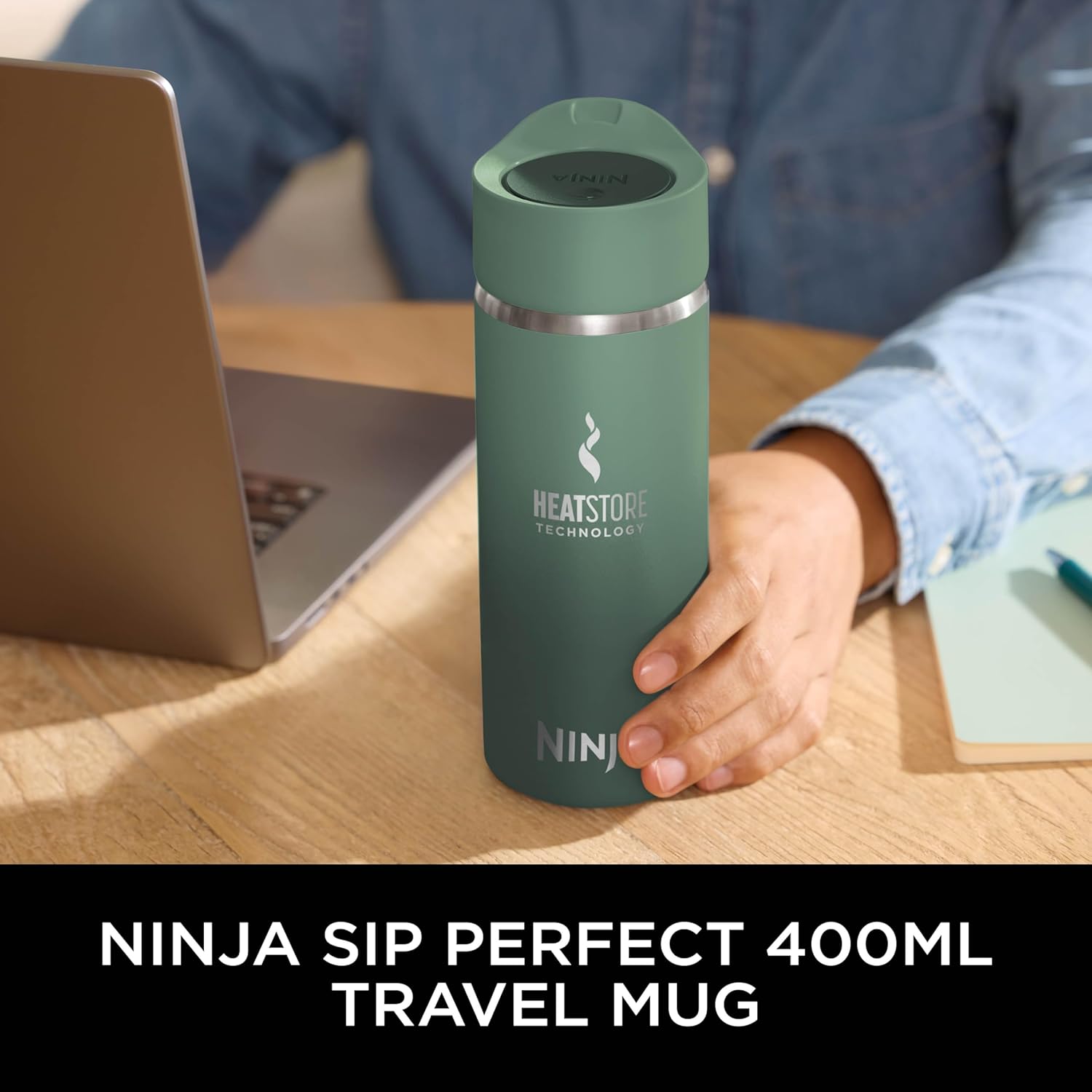 Ninja 400 ml Sip Perfect Travel Mug Steam Jade | DW1603EUUKGN