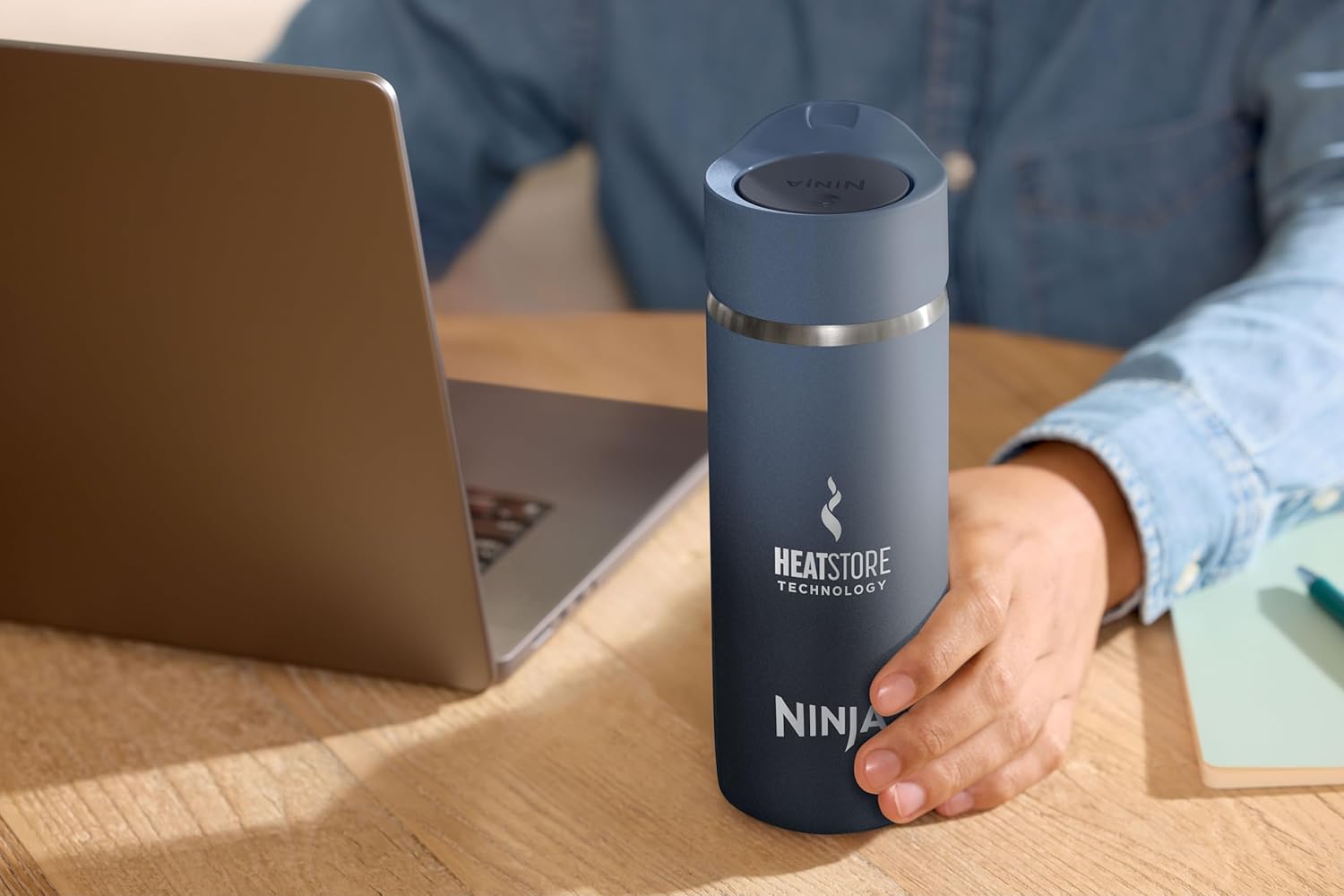 Ninja 400 ml Sip Perfect Travel Mug Blue | DW1603EUUKNV