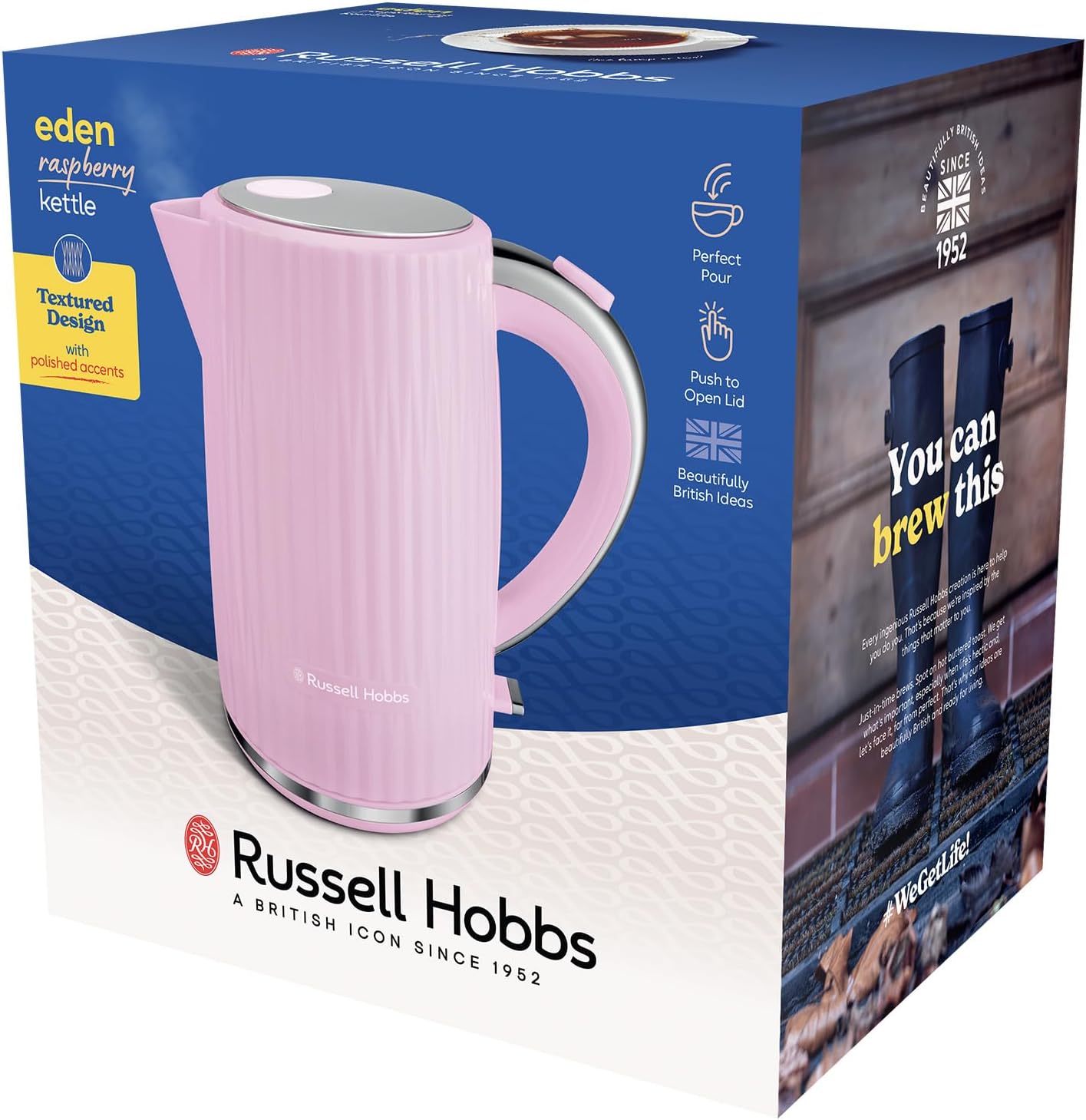 Russell Hobbs Eden Kettle Raspberry Pink | 27362