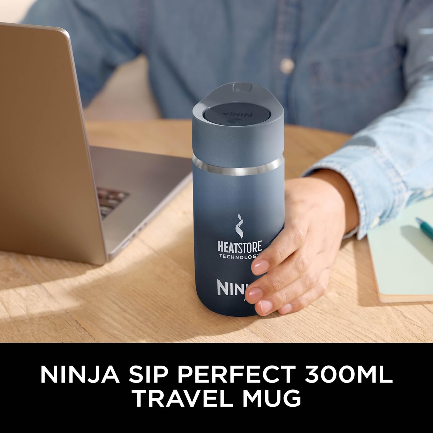 Ninja 300 ml Sip Perfect Travel Mug Blue | DW1203EUUKNV