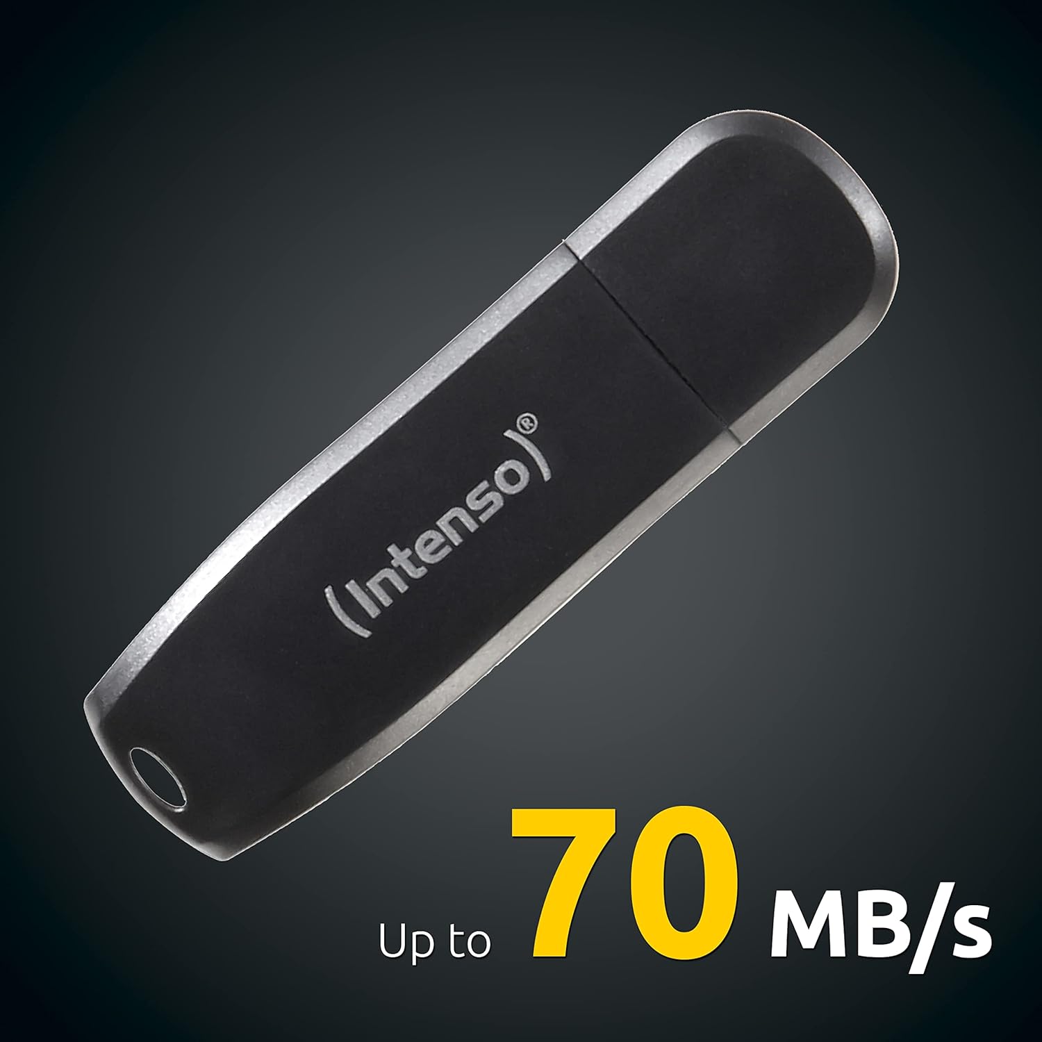 Intenso Speed Line 64GB USB 3.0 Memory Stick Drive - Black | 3533490