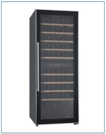 Powerpoint Bottle Dual Zone Free Standing Wine Cooler Black | P37AD77