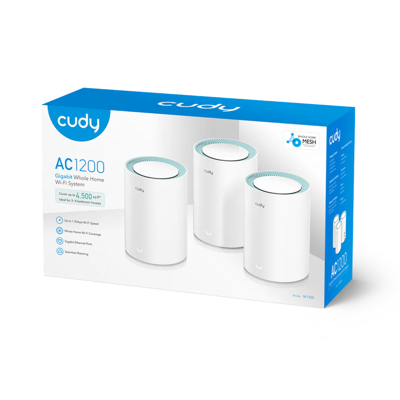 Cudy Wi-Fi Gigabit Mesh Solution 3 Pack | M1300