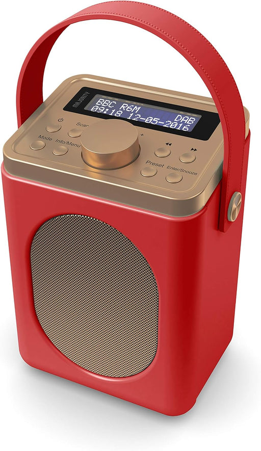 Majority Little Shelford Portable Radio with Bluetooth Red | LSHDABREDUK