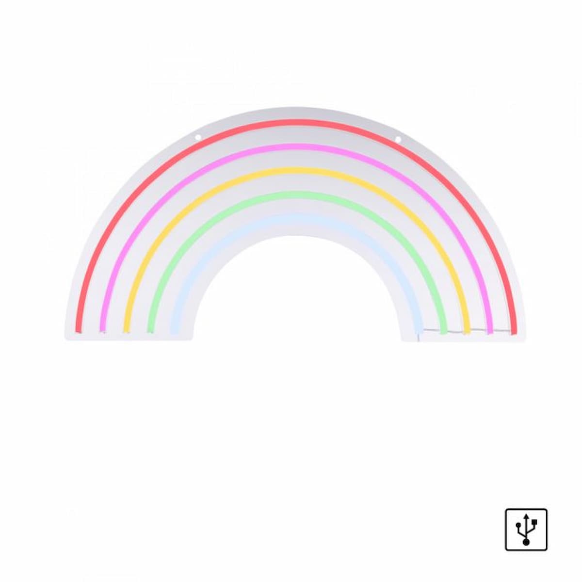 LED Wall Light Rainbow Multicolour USB Cord Switch - 85024-70