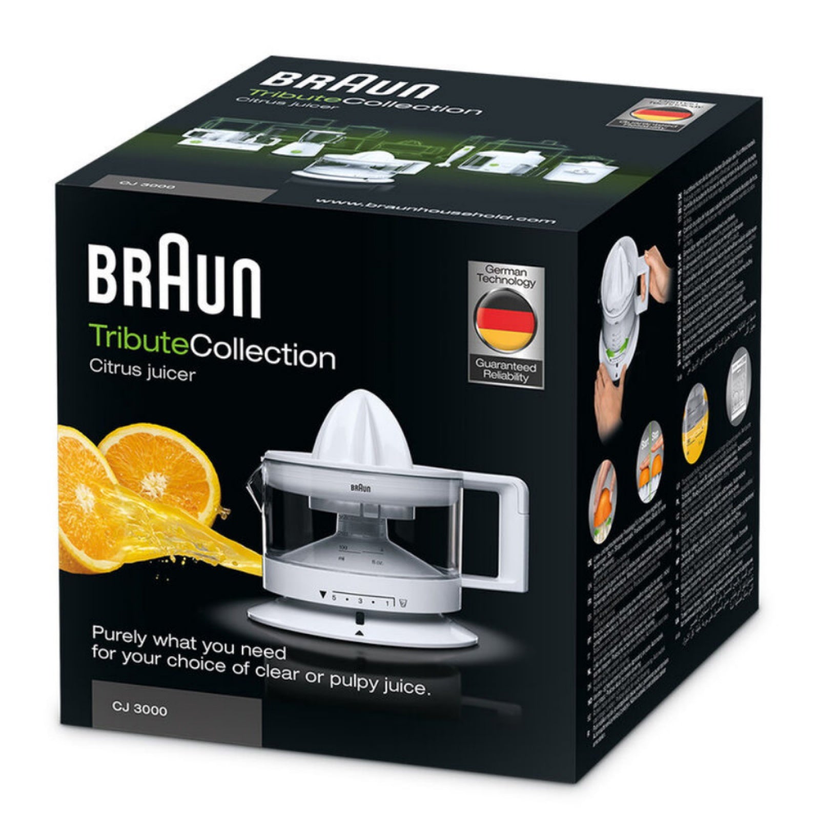 Braun Tribute Collection Citrus Juicer White | CJ3000