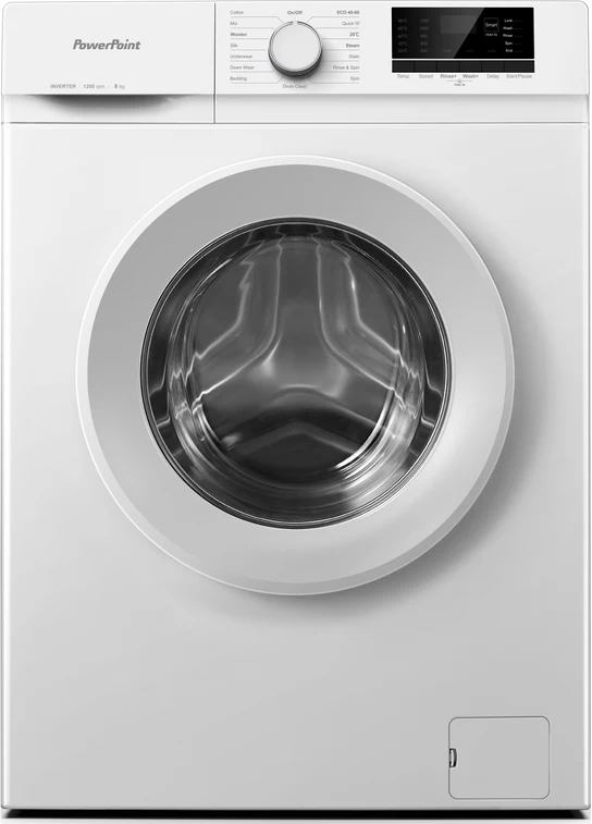 Powerpoint Washing Machine 8kg 1200 Spin White | P35812KW