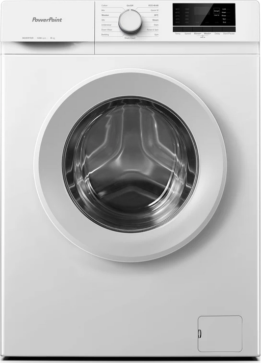 Powerpoint Washing Machine 8kg 1200 Spin White | P35812KW