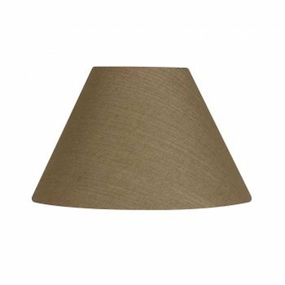 Linen 20" coolie shade in Walnut colour - L501/20WA