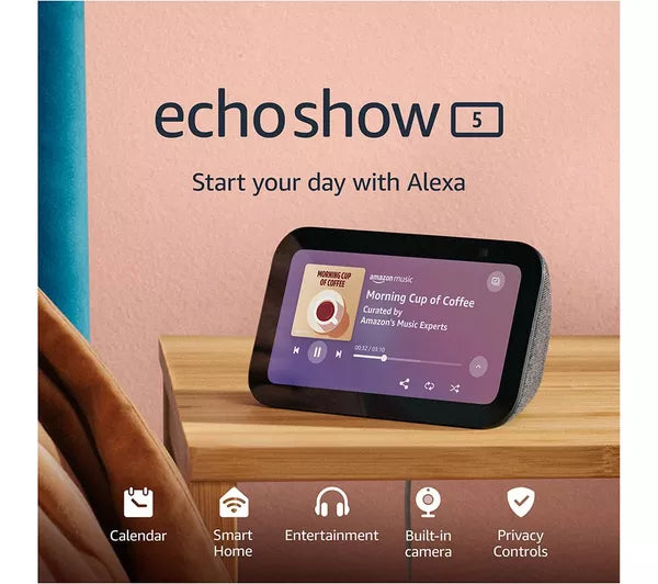 AMAZON Echo Show 5 Smart Display with Alexa - Charcoal