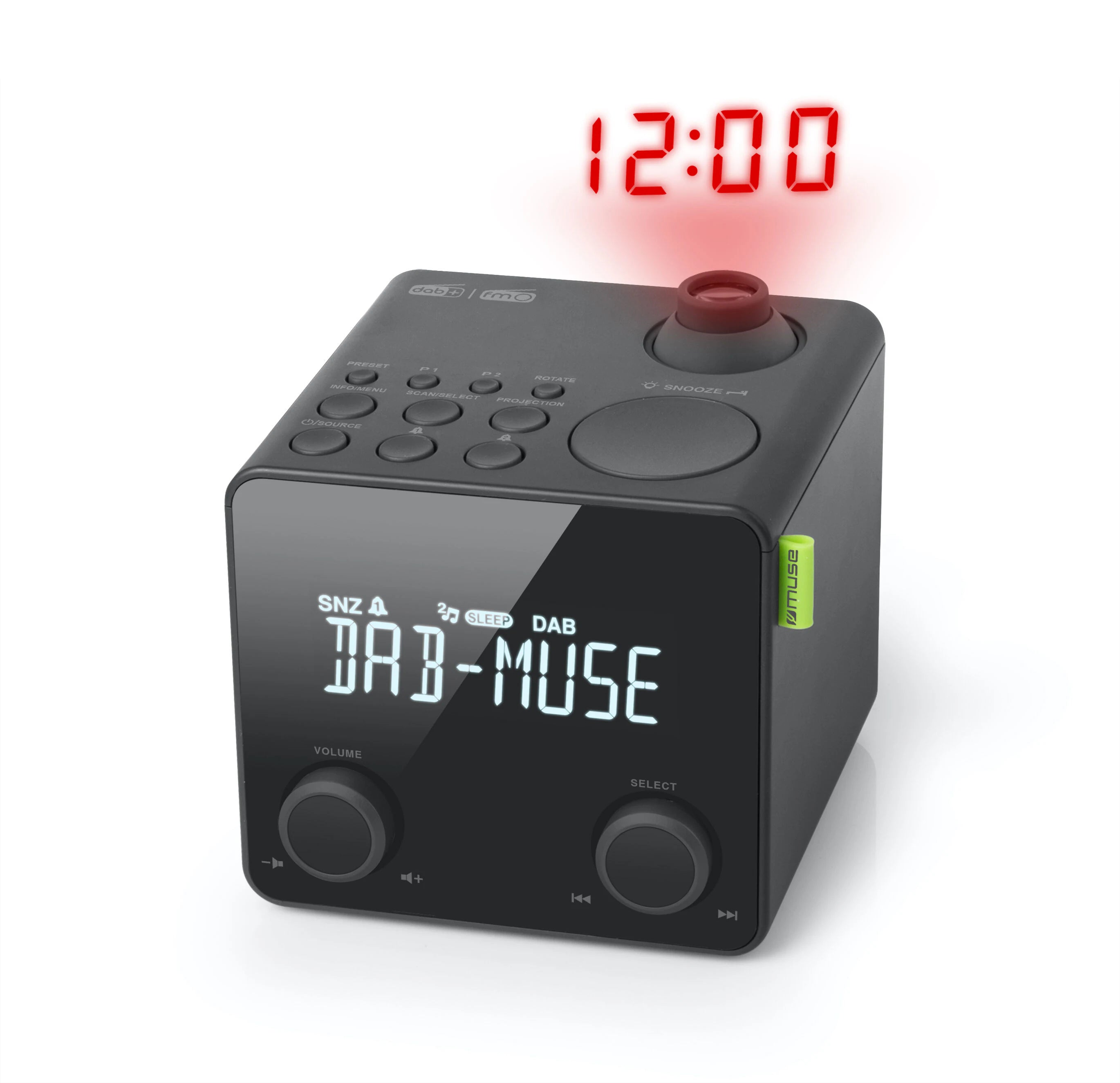 Muse M-189 CDB, DAB+ Clockradio With Projection | M189CDB