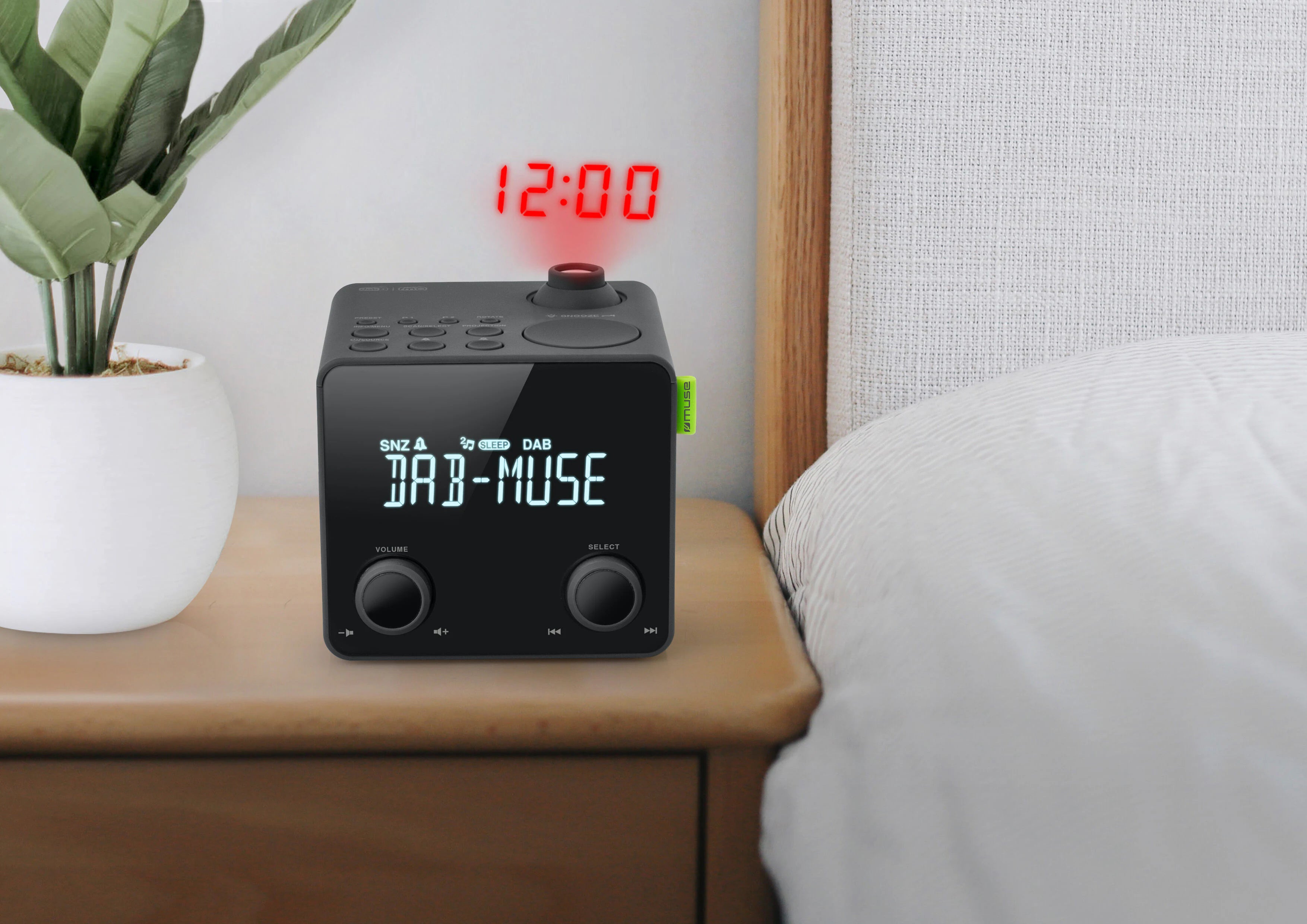 Muse M-189 CDB, DAB+ Clockradio With Projection | M189CDB