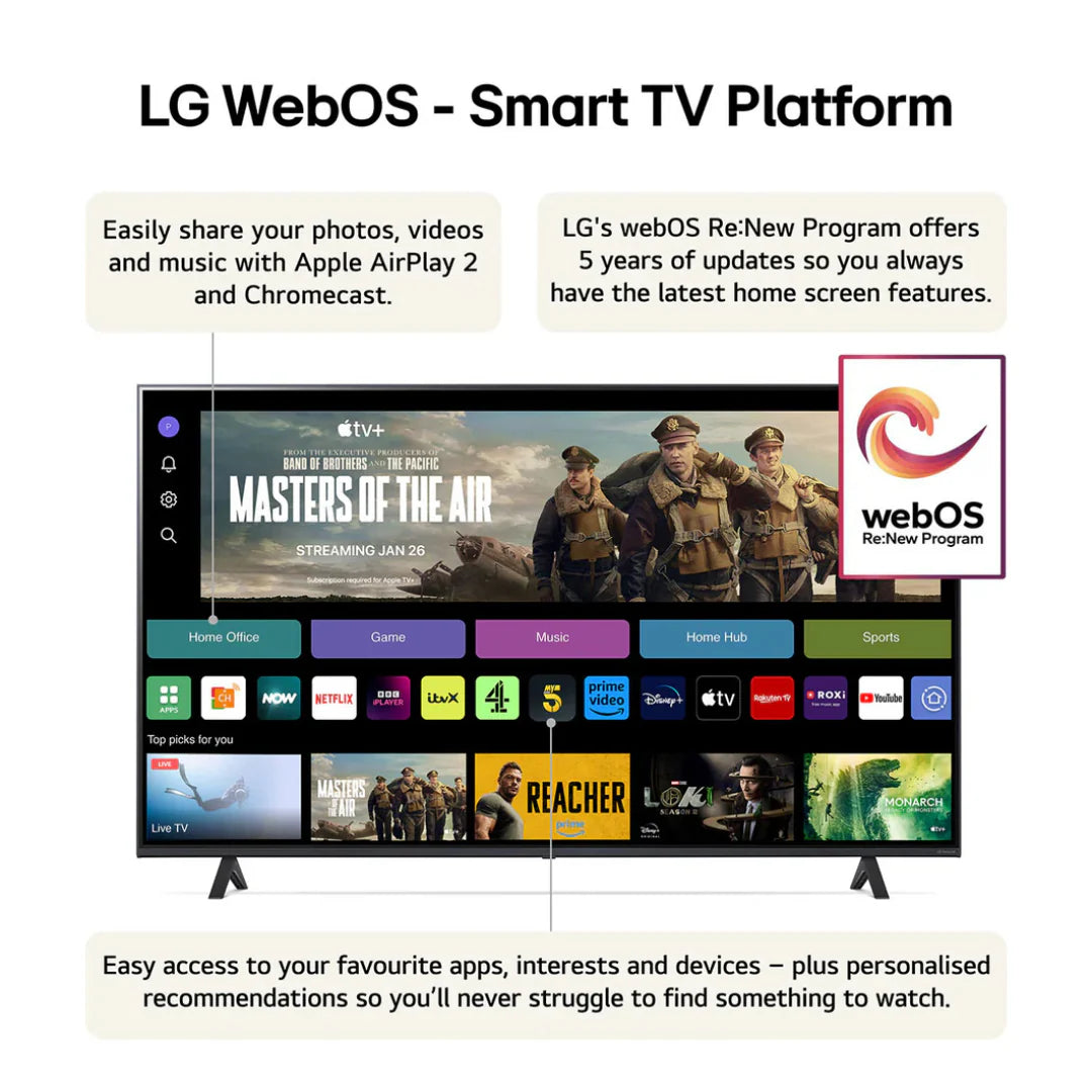 LG Nano81 55" 4K Ultra HD HDR Nano Smart TV (2024) | 55NANO81T6A.AEK