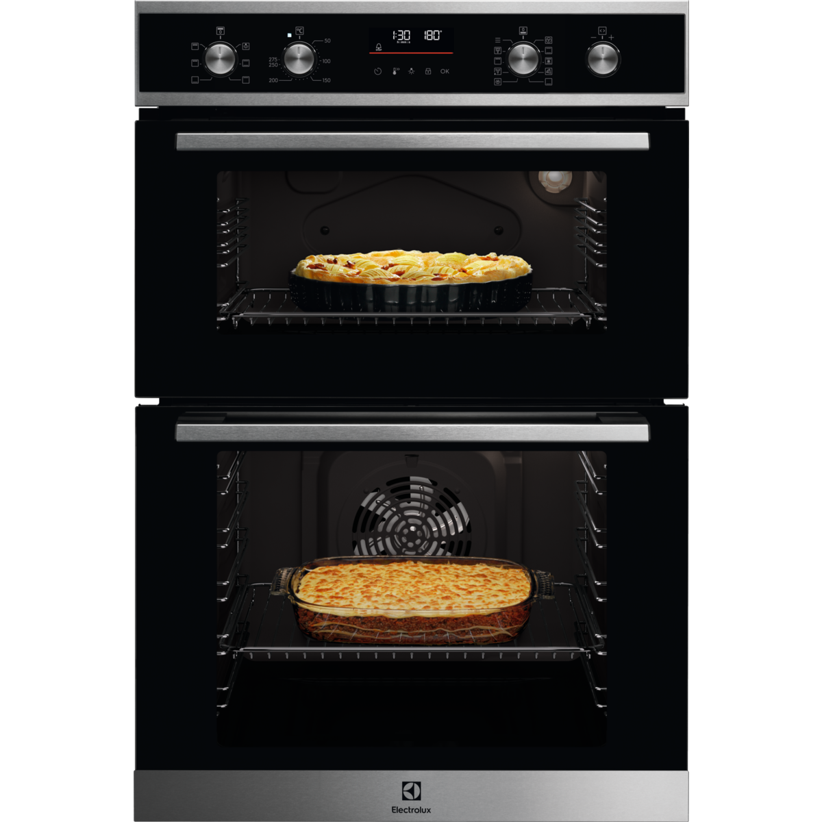 Electrolux 42/61 Litre Built In Double Oven | EDFDC46X