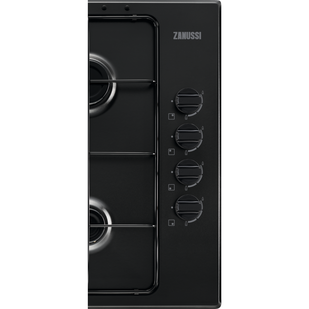 Zanussi Series 20 Slim Side Control Gas Hob | ZGH62414BA