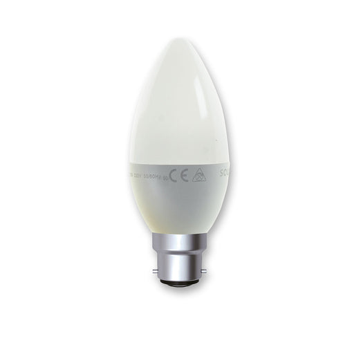 LED Candle Lamp B22 Warm White 4.9w 2700K