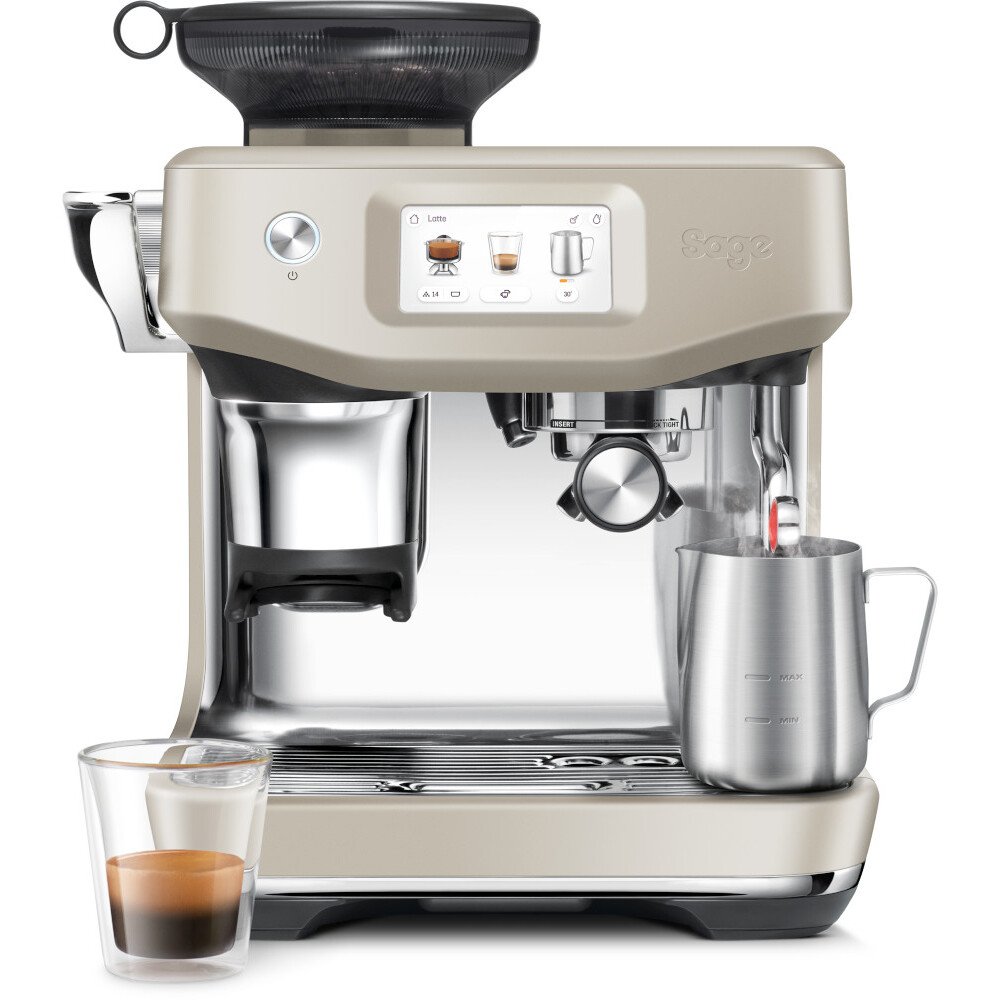 Sage The Barista Touch Impress Coffee Machine Almond Nougat | SES881ALM4GUK1