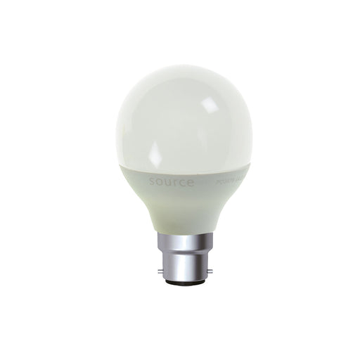 LED Golf Ball Lamp B22 Warm White 4.9w 2700K