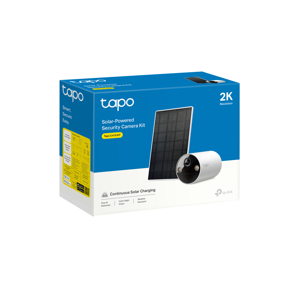 Tapo Smart Wire-Free Security Camera and Solar Panel | TAPOC410KI