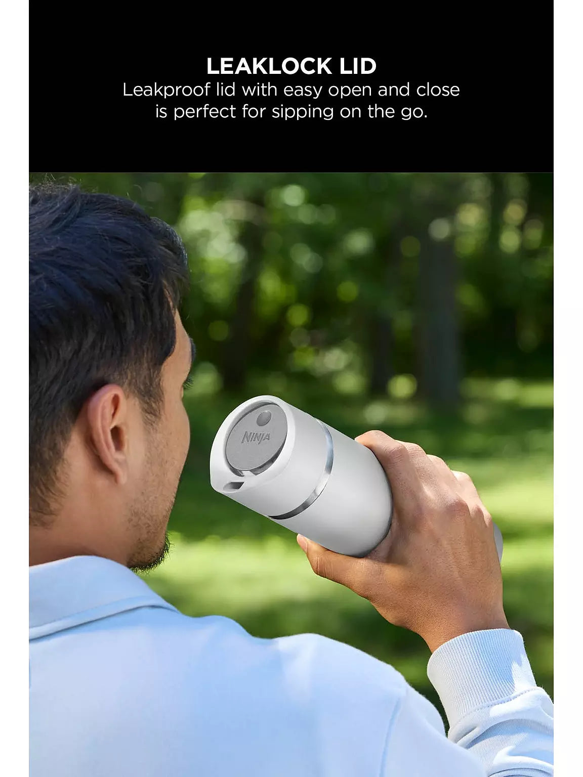 Ninja 400 ml Sip Perfect Travel Mug Steam White | DW1603EUUKWH