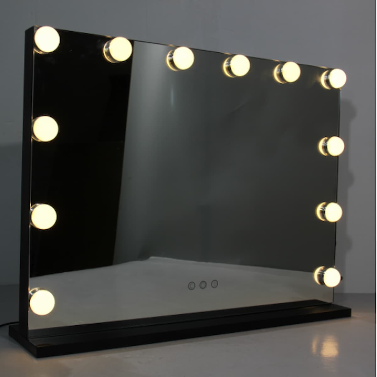 Hollywood 12W LED Landscape Lighted Vanity Mirror with USB Black - HW002/BL