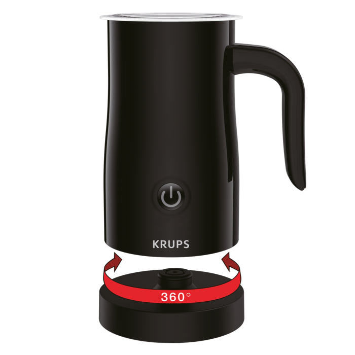 KRUPS Frothing Control Electric Milk Frother Black l XL100840