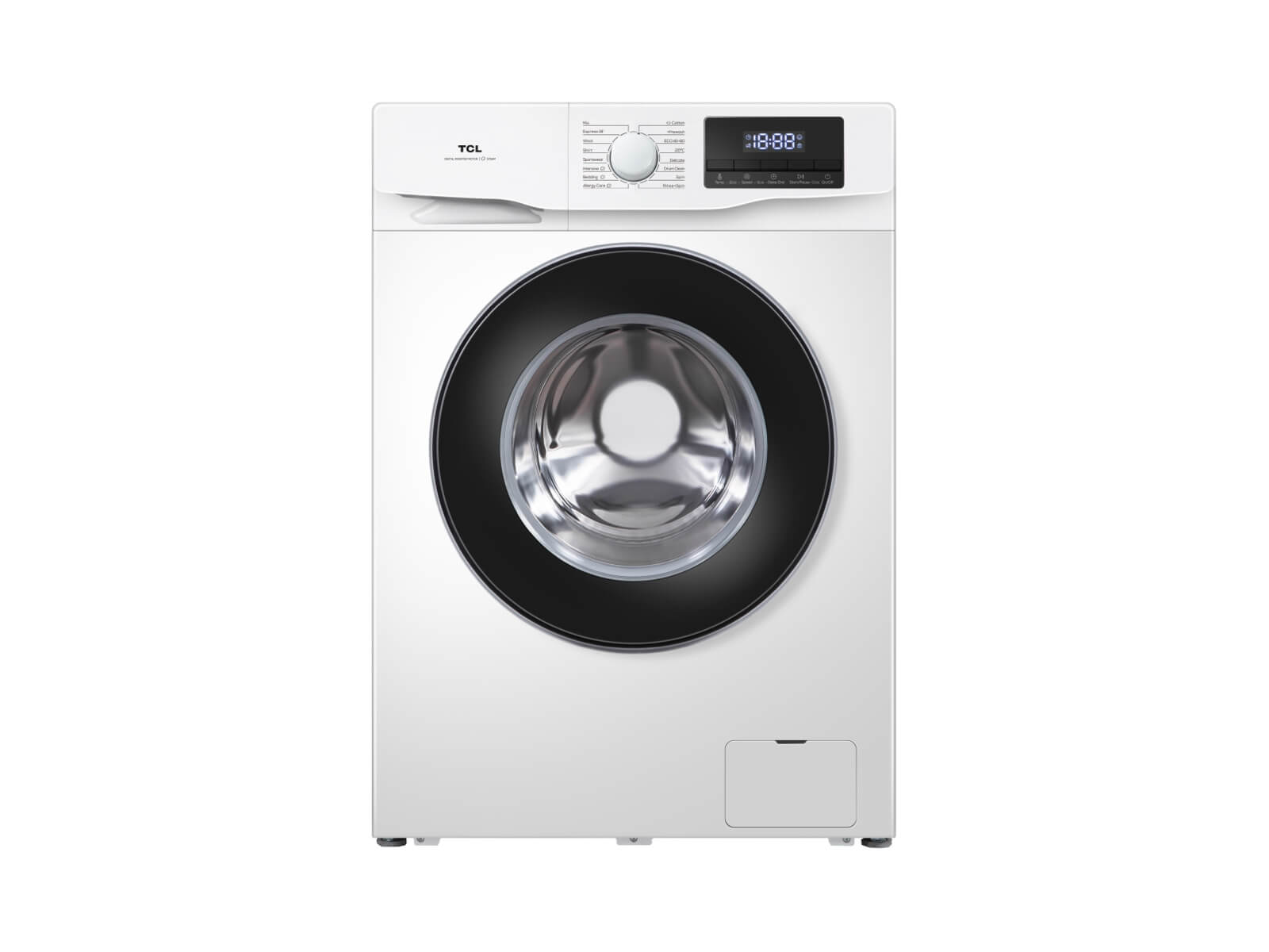 TCL 7kg 1400 Spin Washing Machine with Steam Wash & Honeycomb Drum | FF0714WA0UK