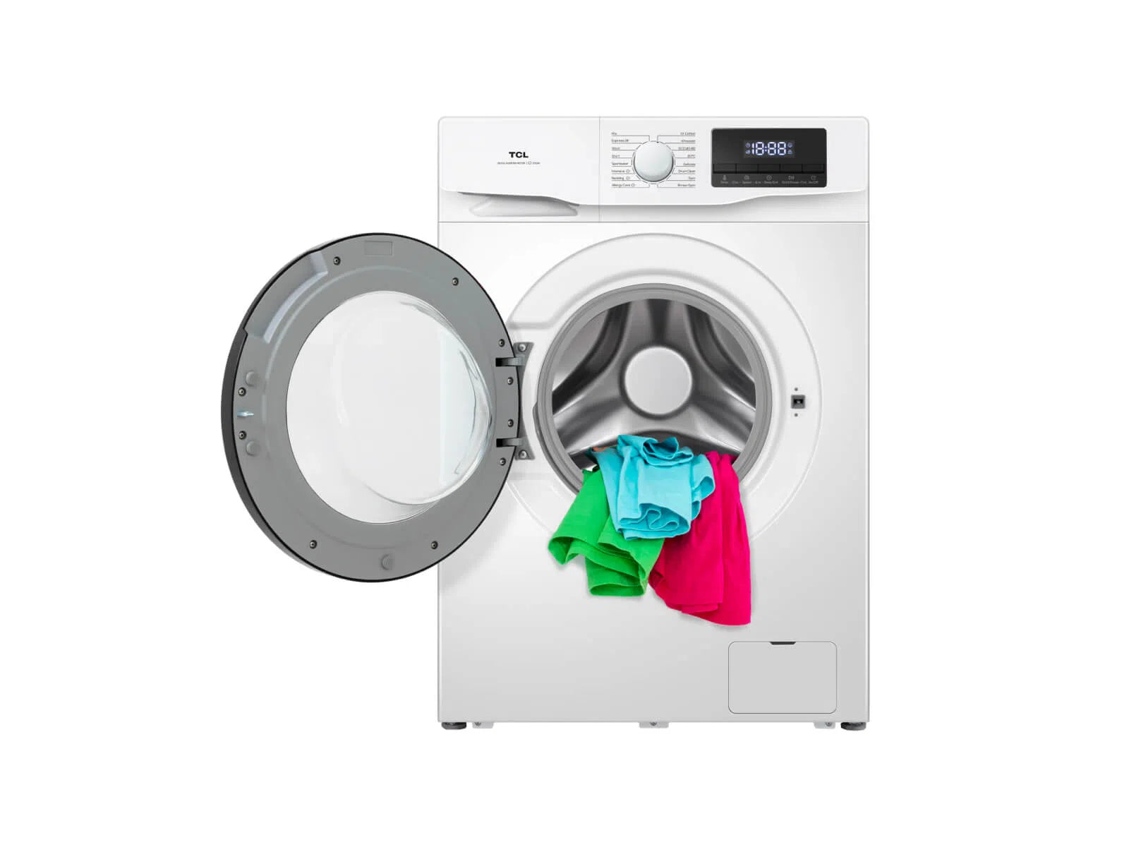 TCL 7kg 1400 Spin Washing Machine with Steam Wash & Honeycomb Drum | FF0714WA0UK