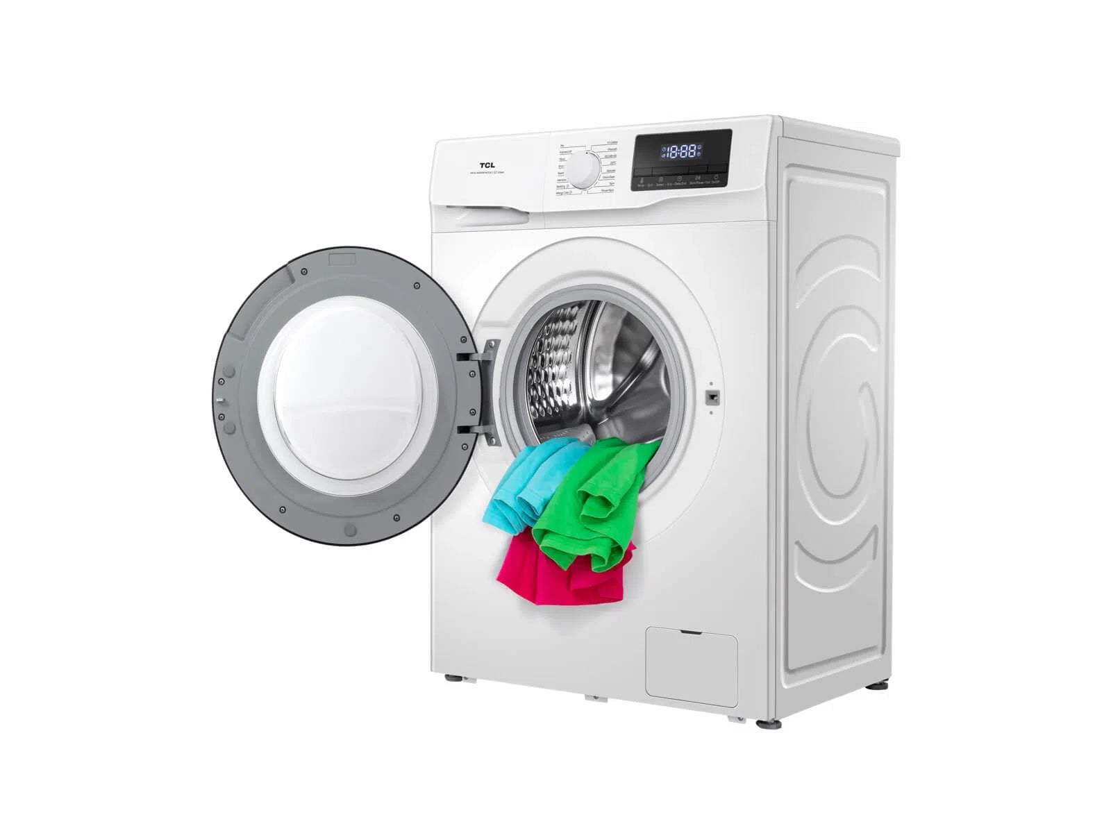 TCL 7kg 1400 Spin Washing Machine with Steam Wash & Honeycomb Drum | FF0714WA0UK