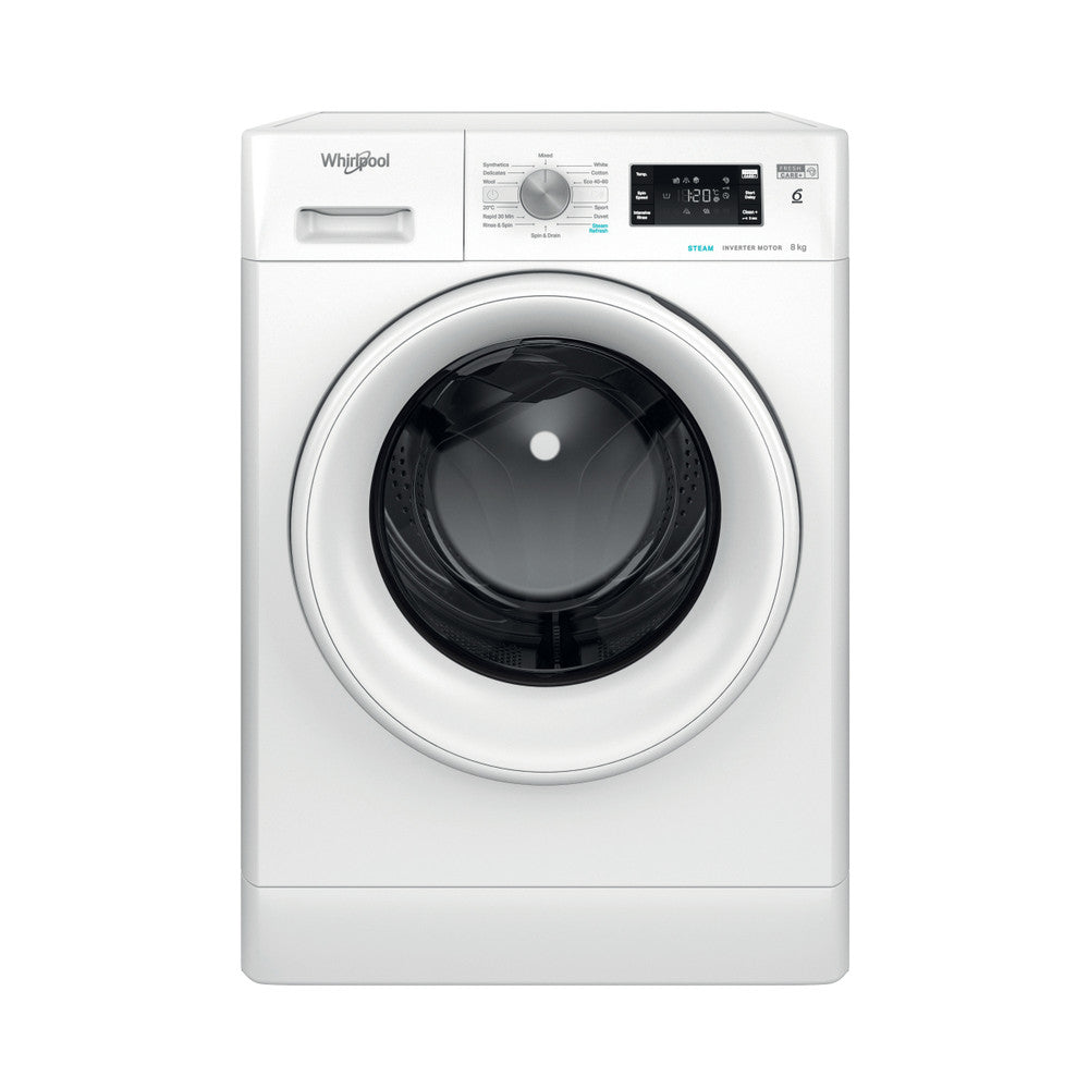 Whirlpool 6TH SENSE 8KG 1400RPM Freestanding Washing Machine White | FFB8469WVUK